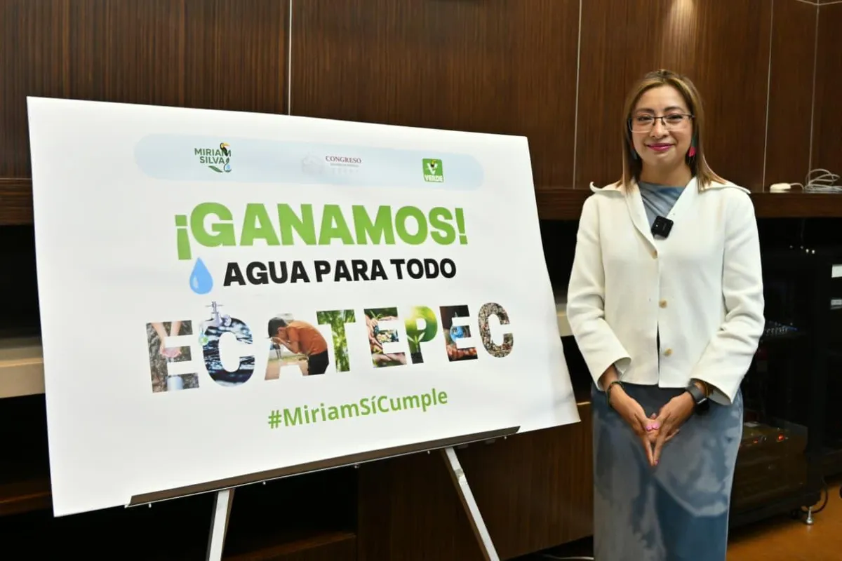 Miriam Silva gana agua para Ecatepec de Morelos
