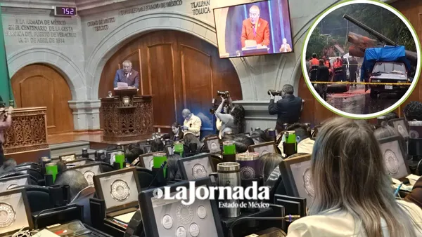 Gobierno apoya a zona sur del Edomex tras lluvias que han provocado deslaves y socavones
