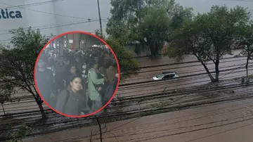 Caos por lluvias: Tren Suburbano y vialidades del Valle de México colapsan