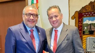 Horacio Duarte se reúne con el procurador de Hidalgo, Santiago Nieto
