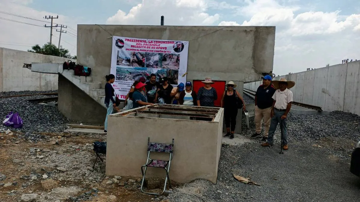 Protesta en Tultepec retrasa avance en la ampliación del Tren Suburbano al AIFA