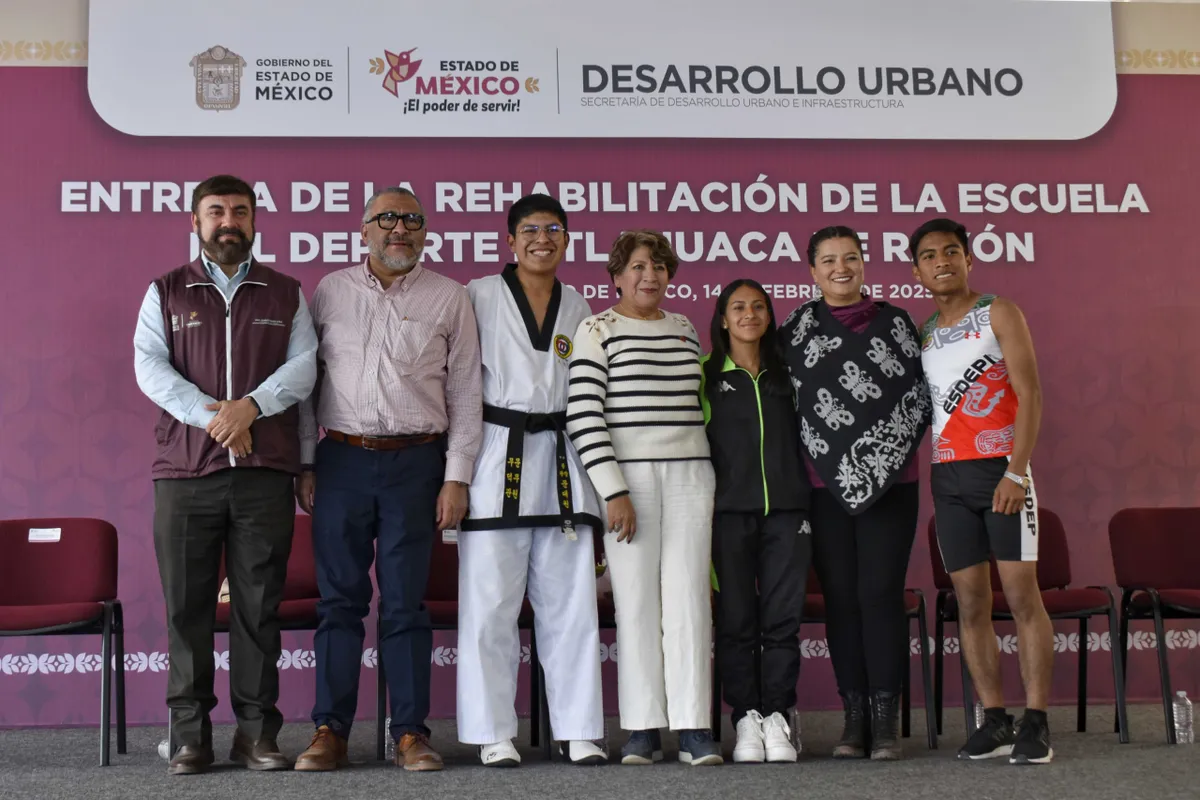 Delfina Gómez entrega nueva Escuela del Deporte en Ixtlahuaca