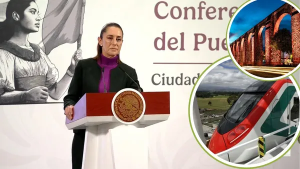 Sheinbaum asegura que no hay riesgo en la construcción del tren México-Querétaro