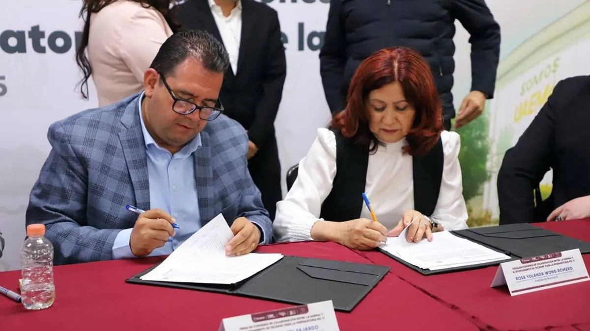 Rector interino de la UAEMéx formaliza acuerdo para nueva preparatoria en Tecámac