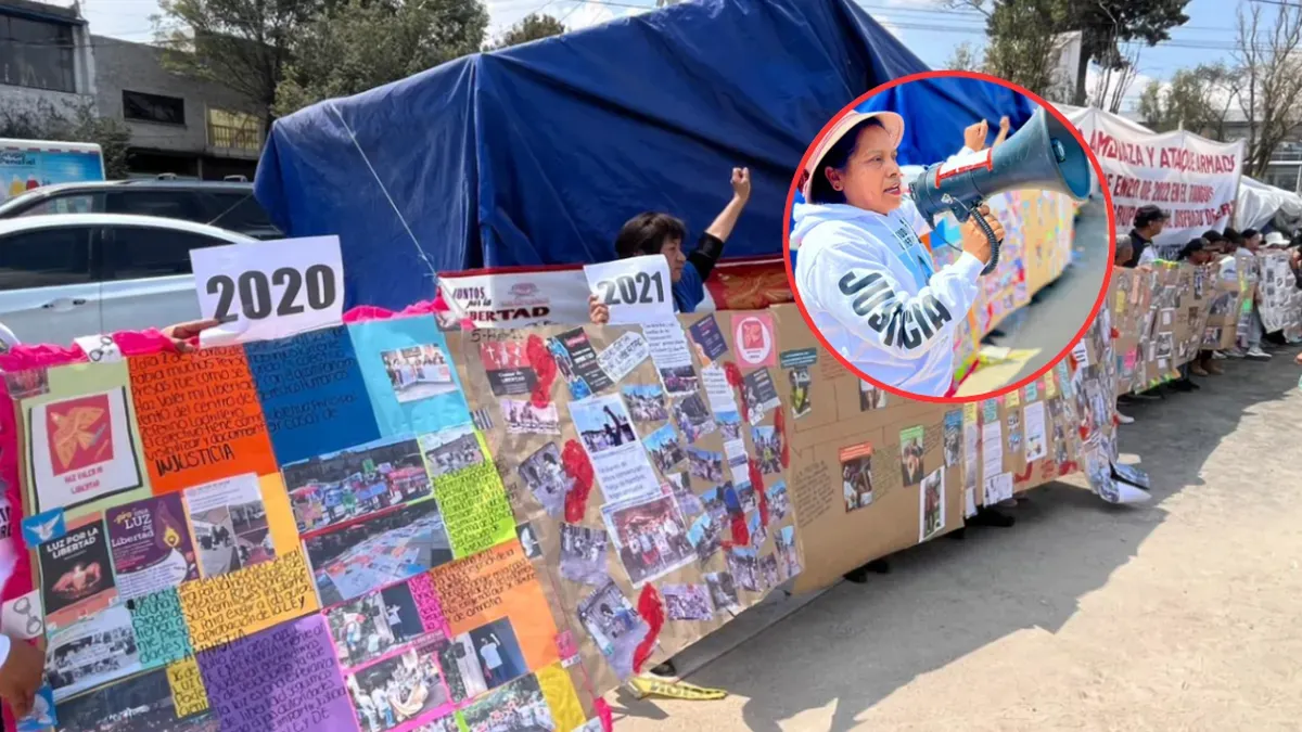 Resistencia en Toluca: Colectivo Haz Valer mi Libertad cumple 63 días de plantón frente a la FGJEM