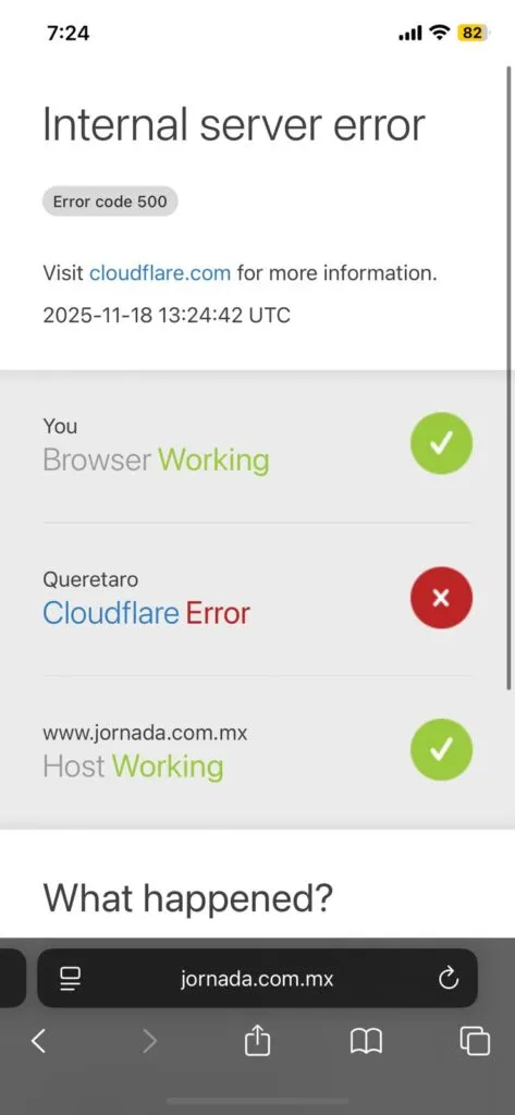Twitter (X) sufre caída global