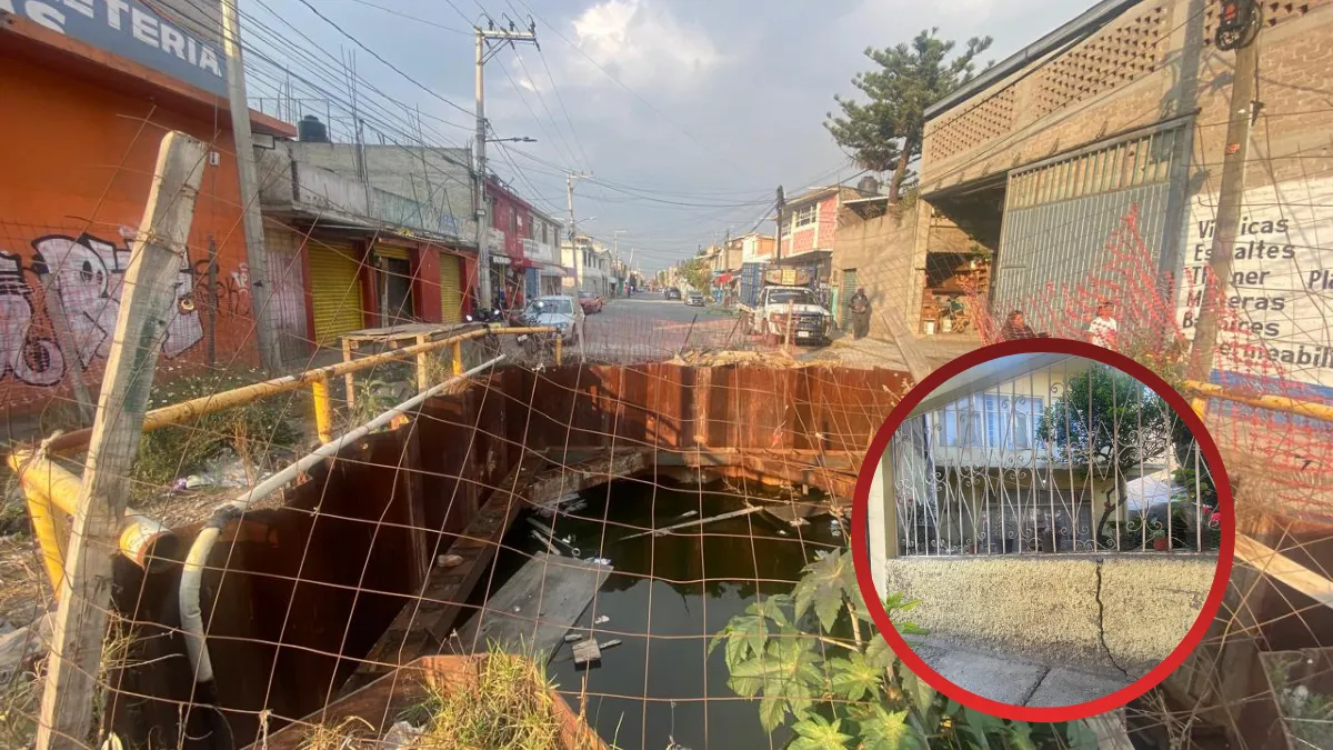 Afectaciones por obras de colector en Chalco corresponden a CAEM: autoridades