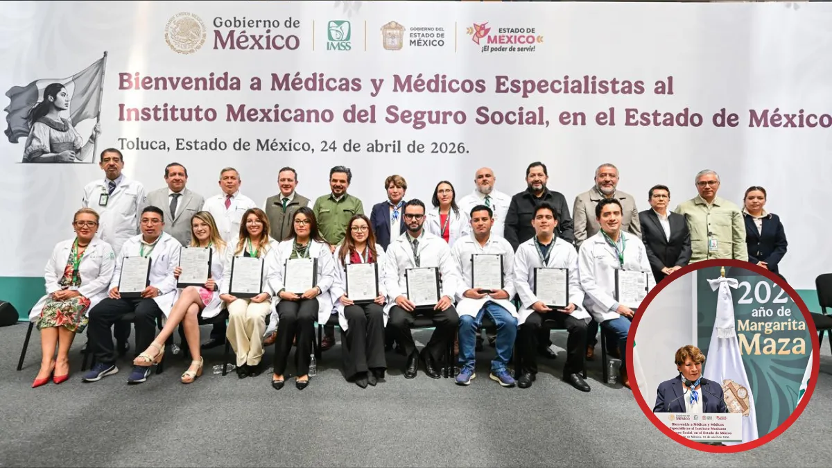 Entregan basificación a mil 123 especialistas del IMSS en el Estado de México