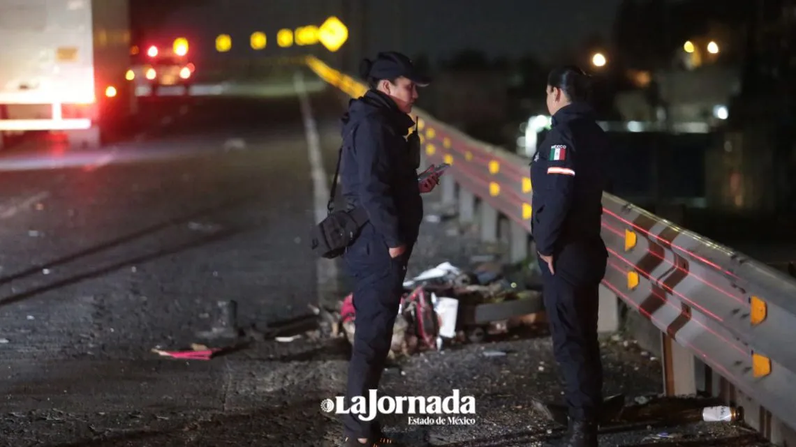 Motociclista muere en el puente de Tres Caminos en Toluca