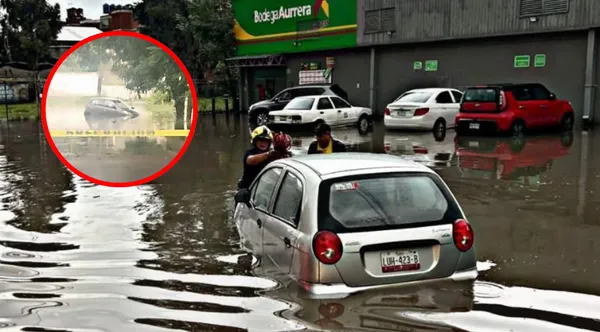 Intensas lluvias provocan encharcamientos y rescates en el Valle de México