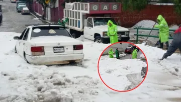 Granizada azota Ecatepec: Activan “Operativo Tormenta” por encharcamientos y acumulación de hielo