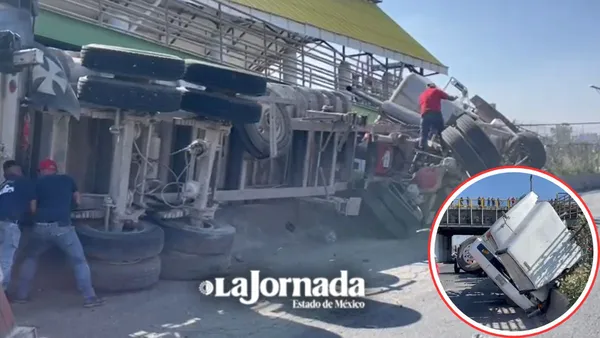 Automóvil a exceso de velocidad provocó volcadura de góndola en Ecatepec