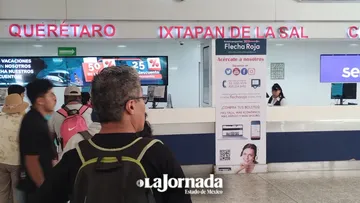Terminal de Autobuses en Toluca incrementa usuarios por vacaciones de Semana Santa