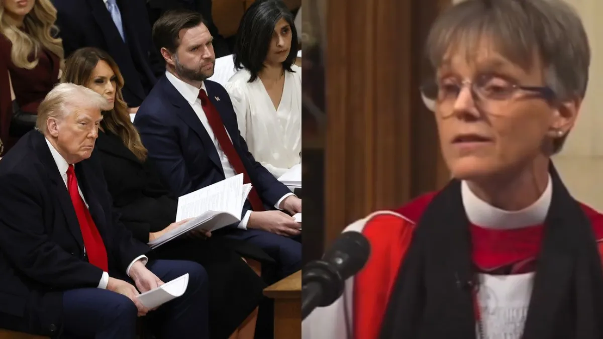 Así fue el sermón a favor de los migrantes con el que la obispa Mariann Edgar incomodó a Donald Trump.