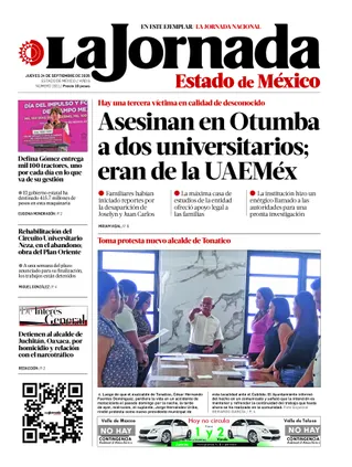 Jornada Edomex | 24 de septiembre de 2026