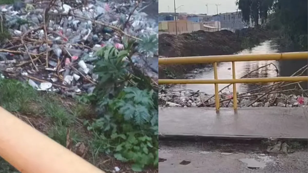 Habitantes de Jardines de San Miguel en Izcalli piden el retiro de tapón de basura