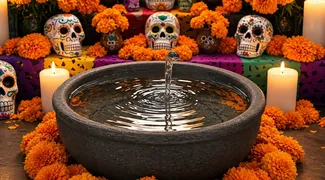 ¿Cuándo se pone la ofrenda para los fallecidos por ahogamiento y qué elementos no pueden faltar?