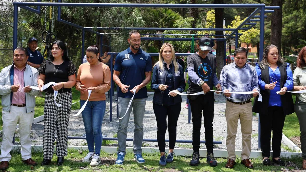 Huixquilucan inauguran gimnasios al aire libre