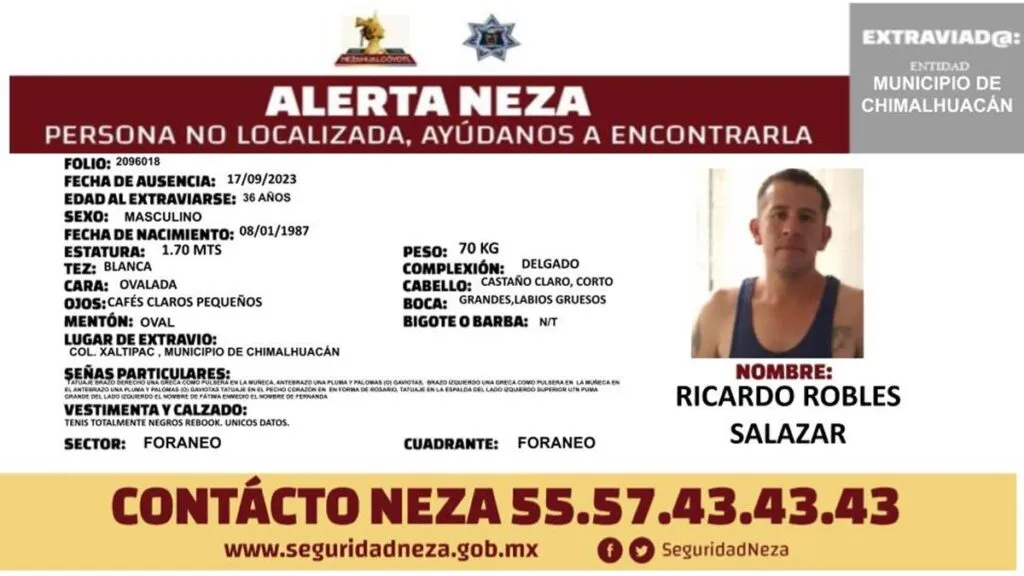 Neza realiza búsqueda de personas en el Bordo de Xochiaca