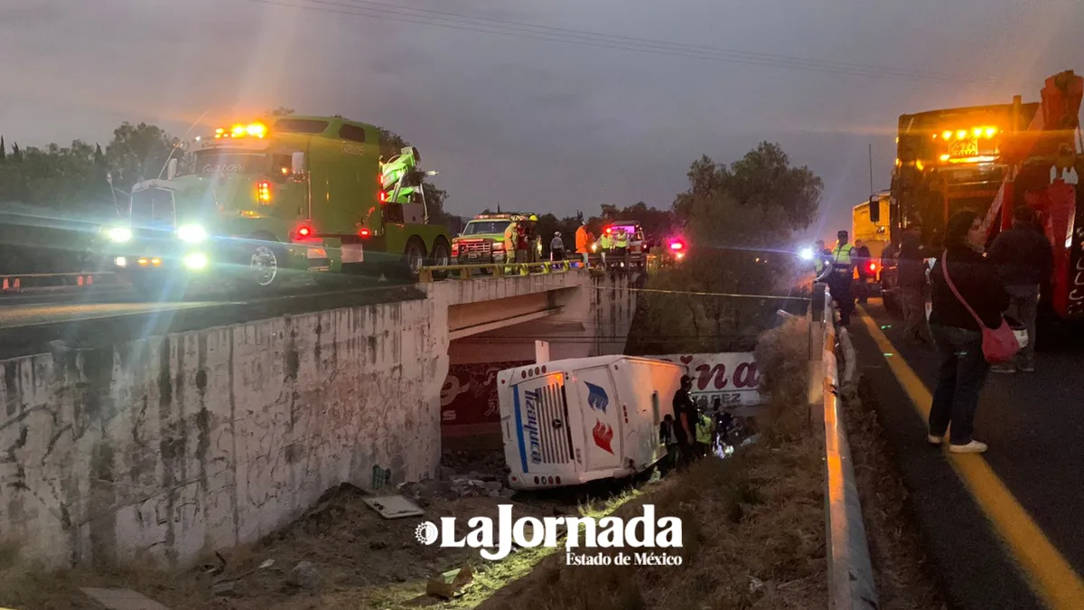 Video: Reportan fuerte accidente en la autopista México-Pirámides
