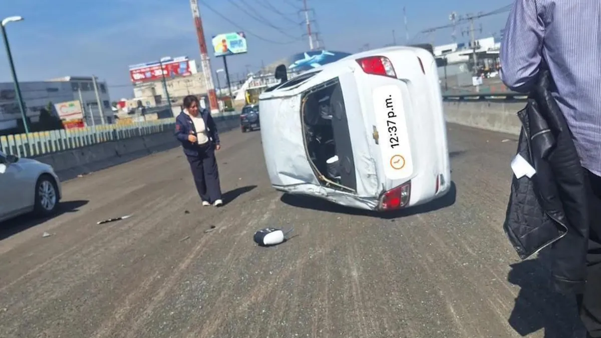 Se registra otro accidente en bulevar Aeropuerto por exceso de velocidad