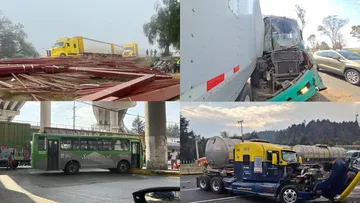 Lunes de accidentes en vías y carreteras mexiquenses deja saldo rojo en Edomex