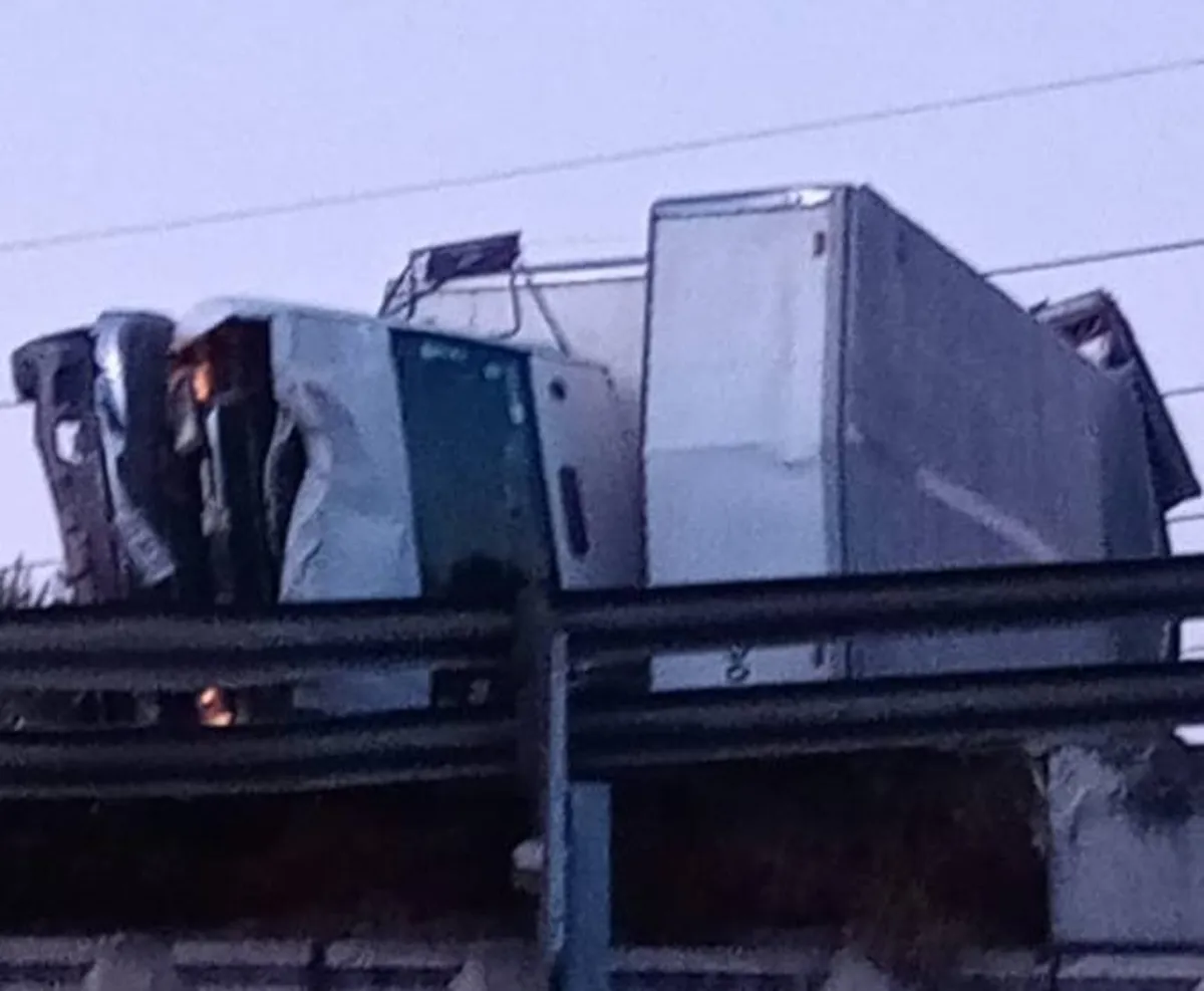 Accidente en la México- Toluca a la altura de Lerma