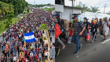 Migrantes atrapados en Tapachula esperan caravana hondureña para avanzar al norte