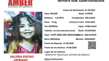 Alerta Amber: Se busca a Valeria Enciso Cipriano, desapareció en Tezoyuca