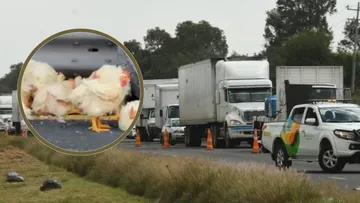 [VIDEO] Parada la circulación en el Circuito Exterior Mexiquense, dirección Puebla por accidente