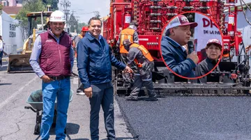 Transformación vial en Toluca: Delfina Gómez y Ricardo Moreno inician repavimentación de Gómez Farías