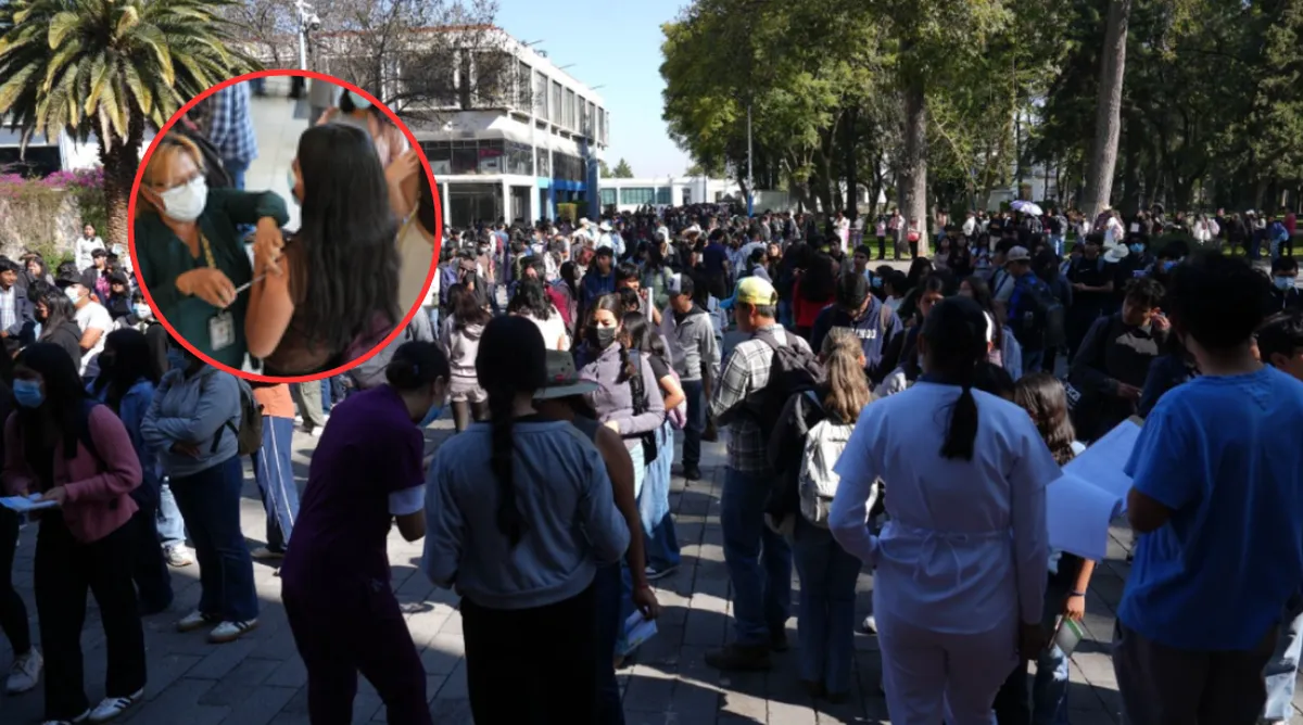 Vacunación en Chapingo: 1,200 estudiantes protegidos contra el sarampión