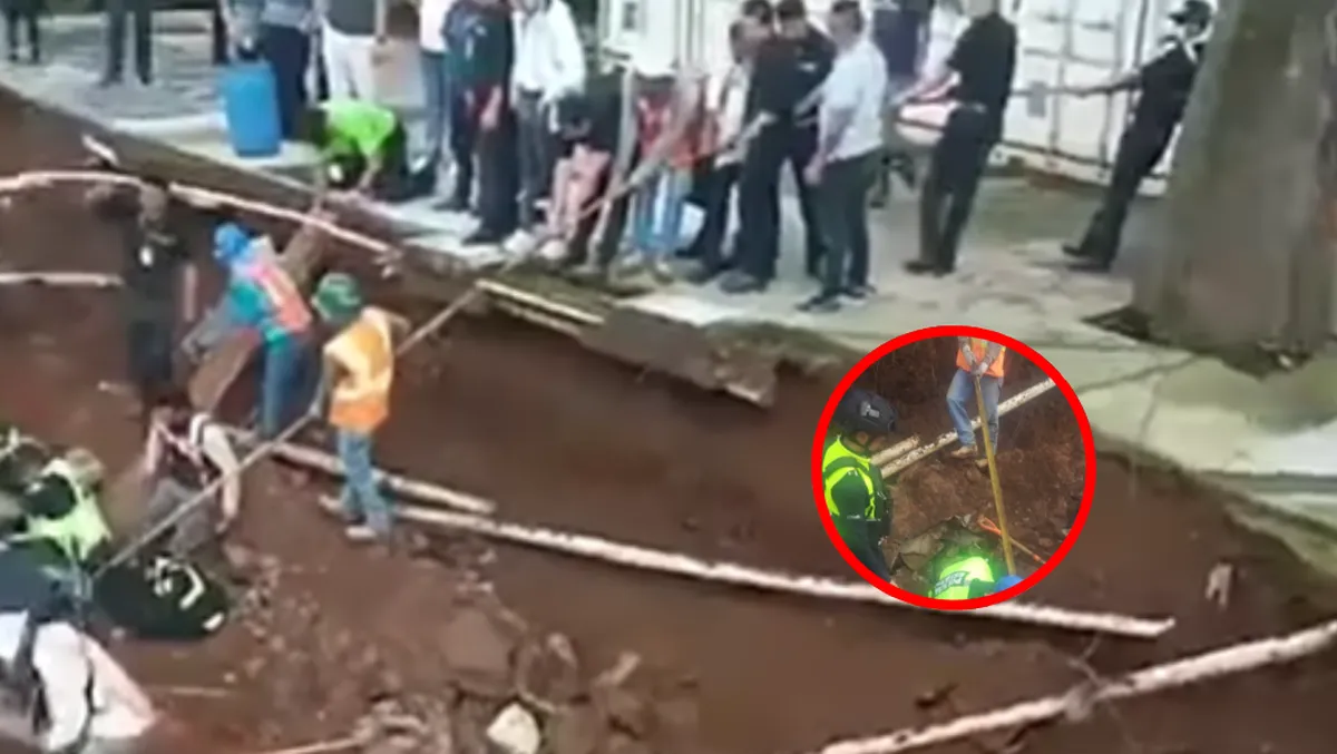 Colapso de barda en Avándaro deja dos jóvenes heridos