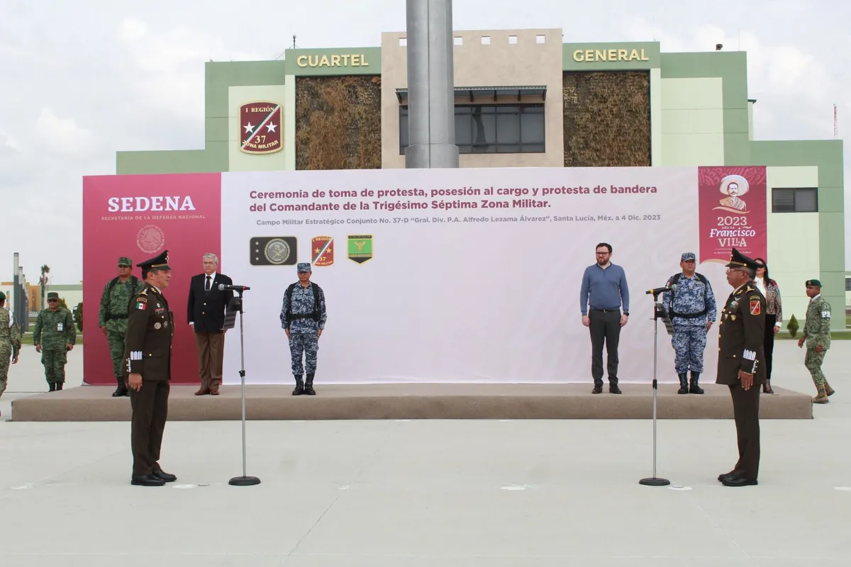 Nombran a Miguel Ángel Rodríguez nuevo comandante de la 37 zona militar en Tecámac