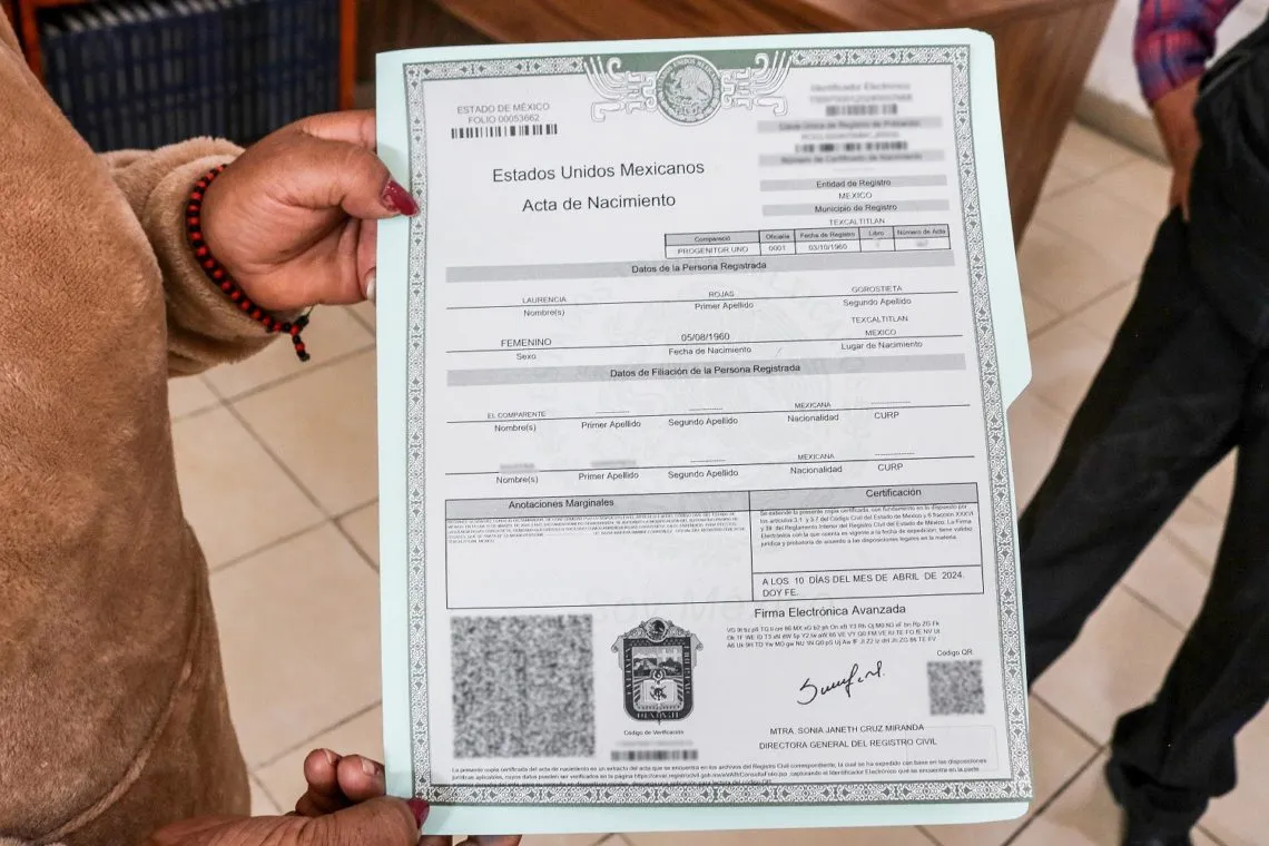 Gobierno del Edomex facilita la modificación del nombre para adultos mayores