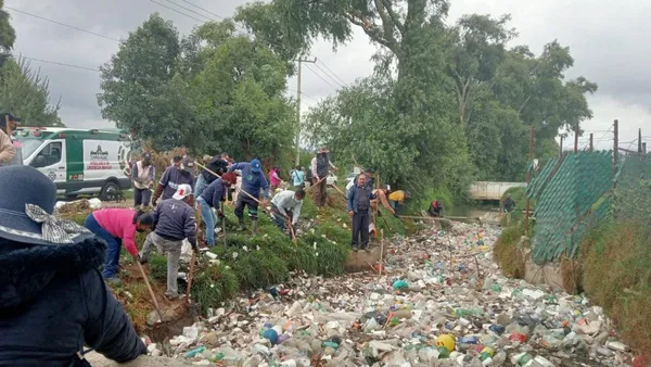 Capulhuac: Retiran más de 12 toneladas de basura en Río Acalote