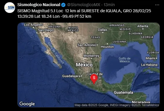 Se activan protocolos de emergencia en Edomex tras sismo