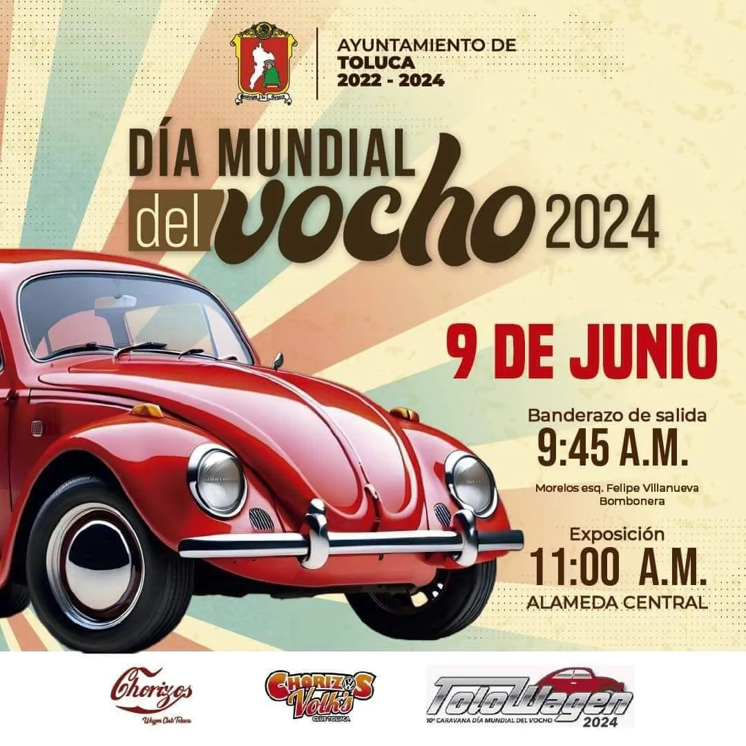 Toluca celebra el Día Mundial del Vocho