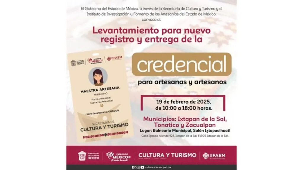 Edomex lanza credencialización para artesanos