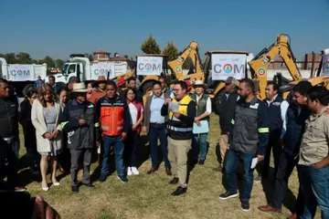 Miguel Ángel Ramírez inicia trabajos de prevención de inundaciones en Lerma