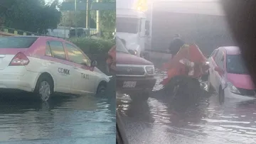 Accidentes por “mega bache” en la carretera Cuautitlán-Tlalnepantla