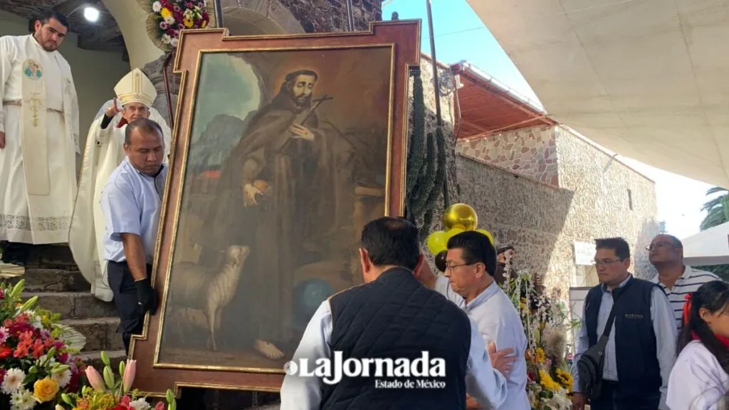 Óleo del siglo XVIII, robado hace 24 años, regresa a San Francisco Mazapa