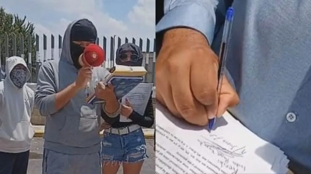 #Potrogate | Estudiantes de la UAP Chimalhuacán increpan a rector interino de la UAEMéx