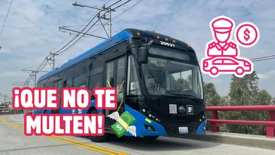 Multa a quienes invadan el carril del Trolebús Santa Martha-Chalco.