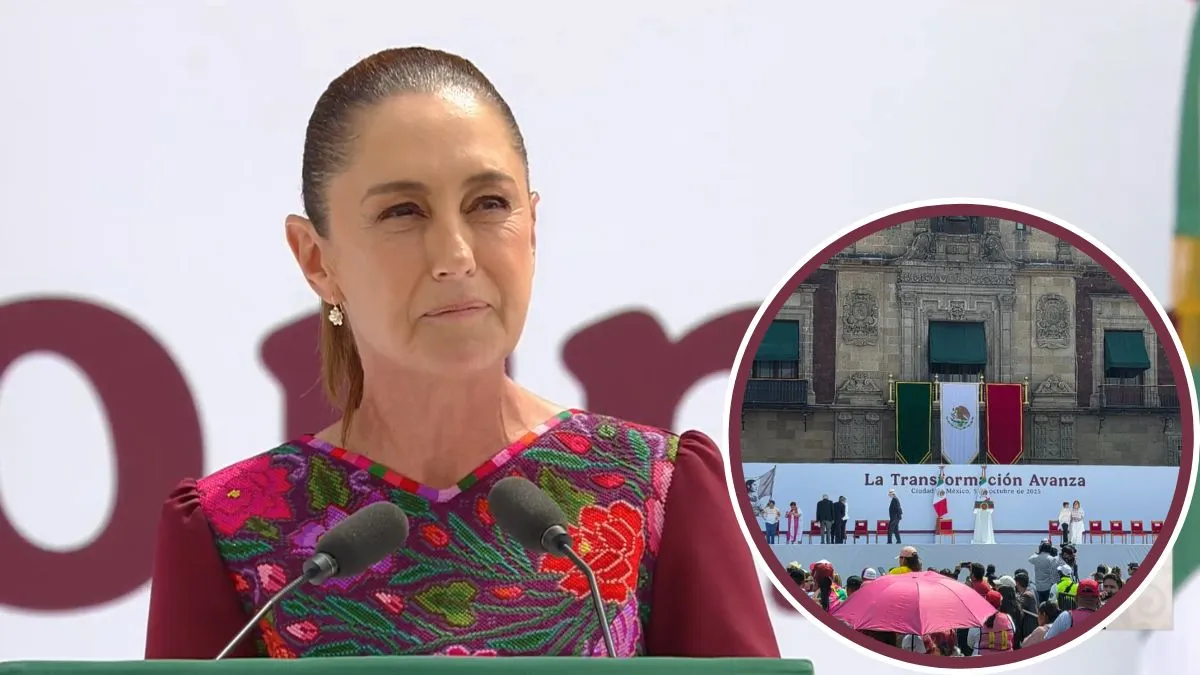 Sheinbaum da rendición de cuentas por su primer año de gobierno