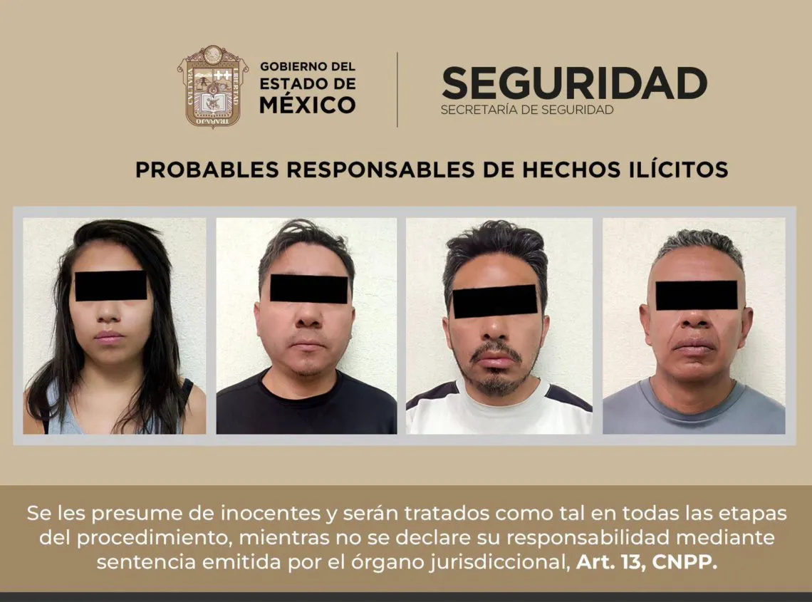 Tecámac: Detienen a cuatro personas por presuntos delitos contra la salud