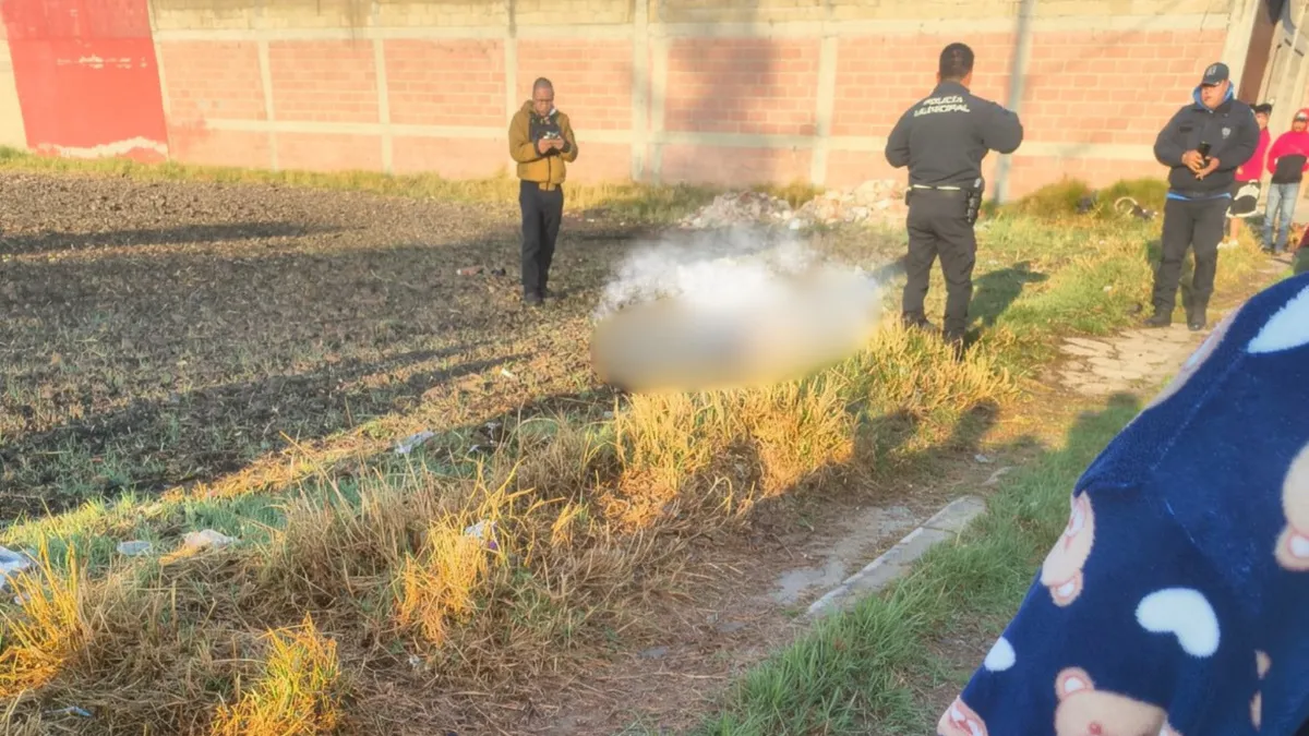 Localizan cuerpo de hombre en terreno baldío de Metepec