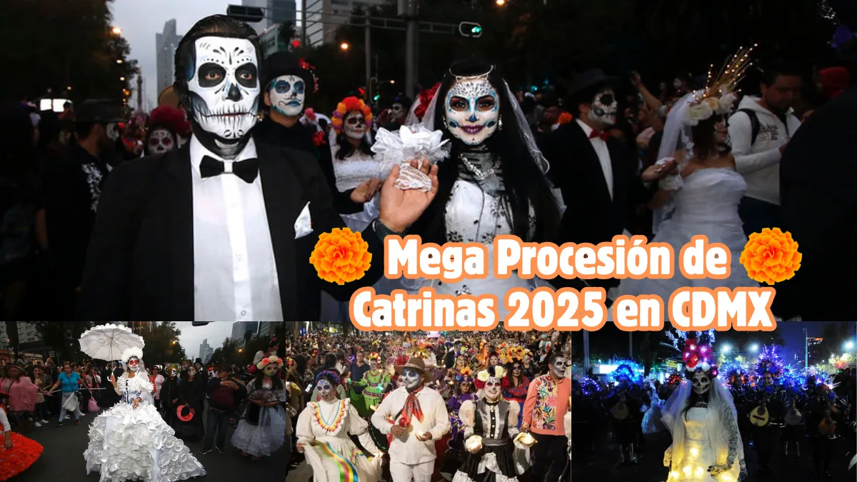 Miles de personas caracterizadas como catrinas llenarán de color las calles de CDMX.