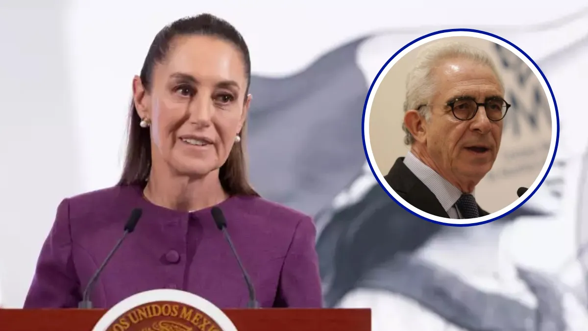 La presidenta Claudia Sheibaum, durante su conferencia matutina desde Palacio Nacional, en la Ciudad de México.