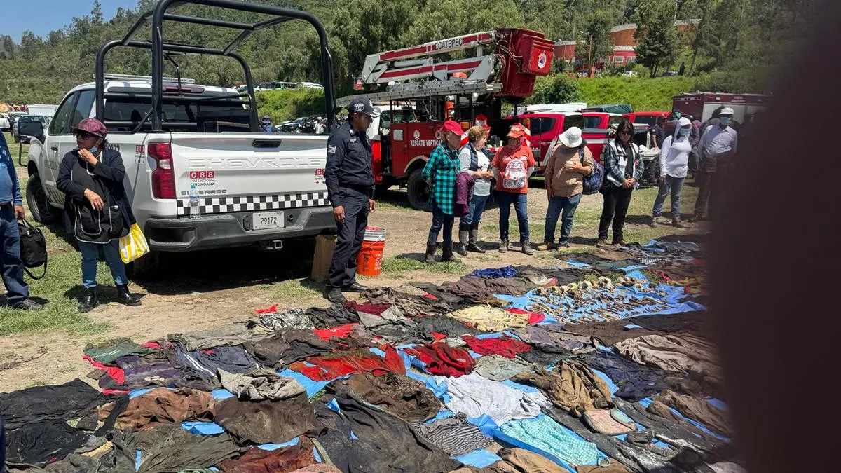 Sierra de Guadalupe: Hallan 5 posibles restos humanos y 150 prendas de vestir